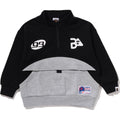 BAPE RELAXED FIT HALF ZIP SWEATSHIRT KIDS