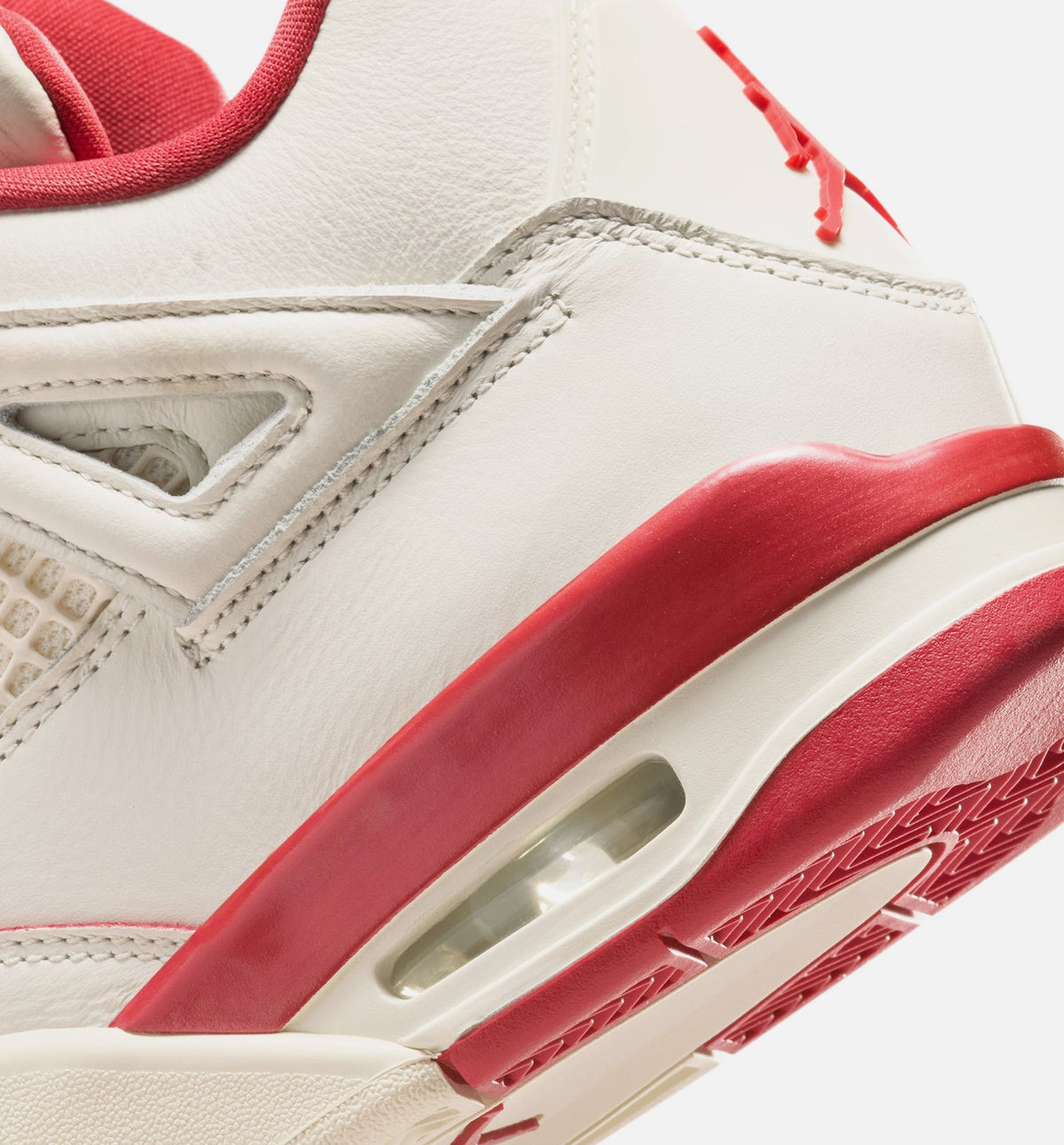 Air Jordan 4 Retro Valentine's Day Women's Lifestyle Shoes - Light Ivory/Sierra Red/Intense Red