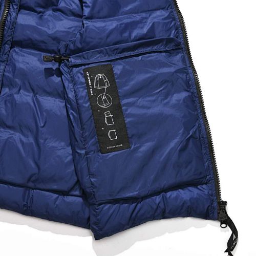 Canada Goose Navy Blue Packable Down Jacket with Stuff Sack