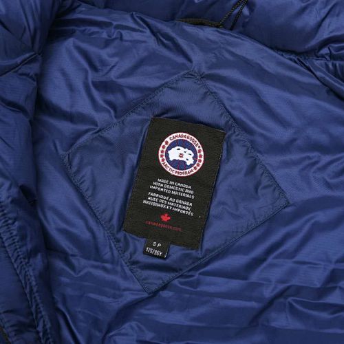 Canada Goose Navy Blue Packable Down Jacket with Stuff Sack
