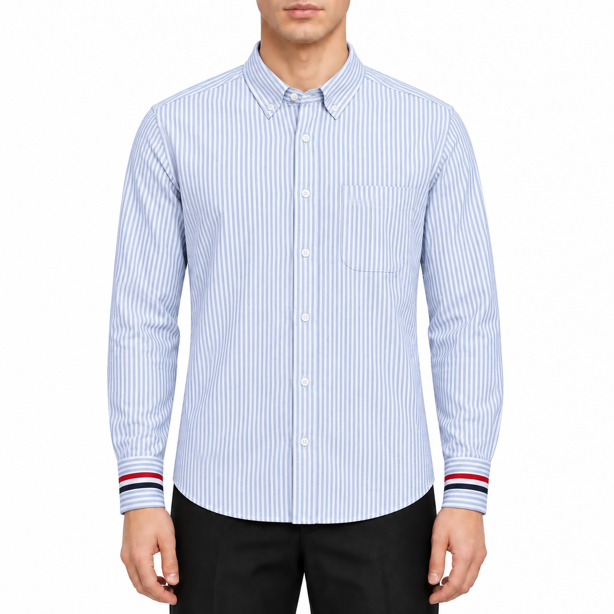 Men's Classic Oxford Shirt — Blue & Grey | Thom Browne