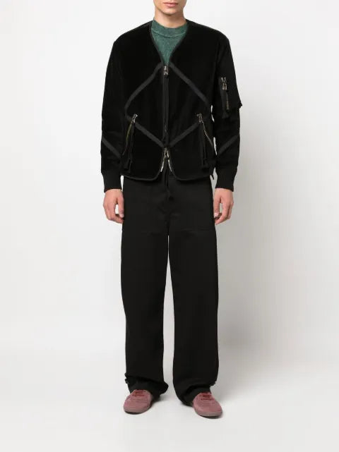 Greg Lauren velvet patchwork jacket