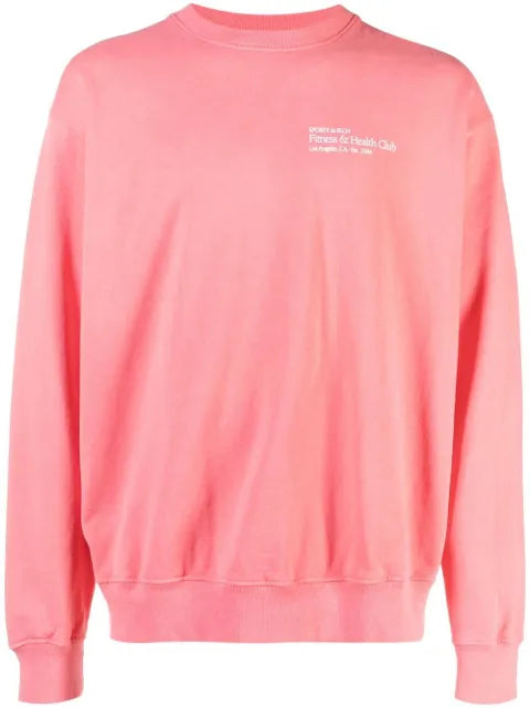 Sporty & Rich Fitness & Health Club crew neck sweatshirt