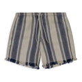 Grey Stripe Linen Training Pants