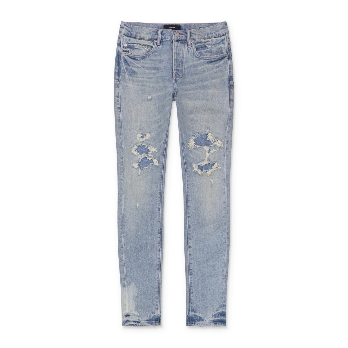 Light Indigo Skinny Garda Repairs Jeans