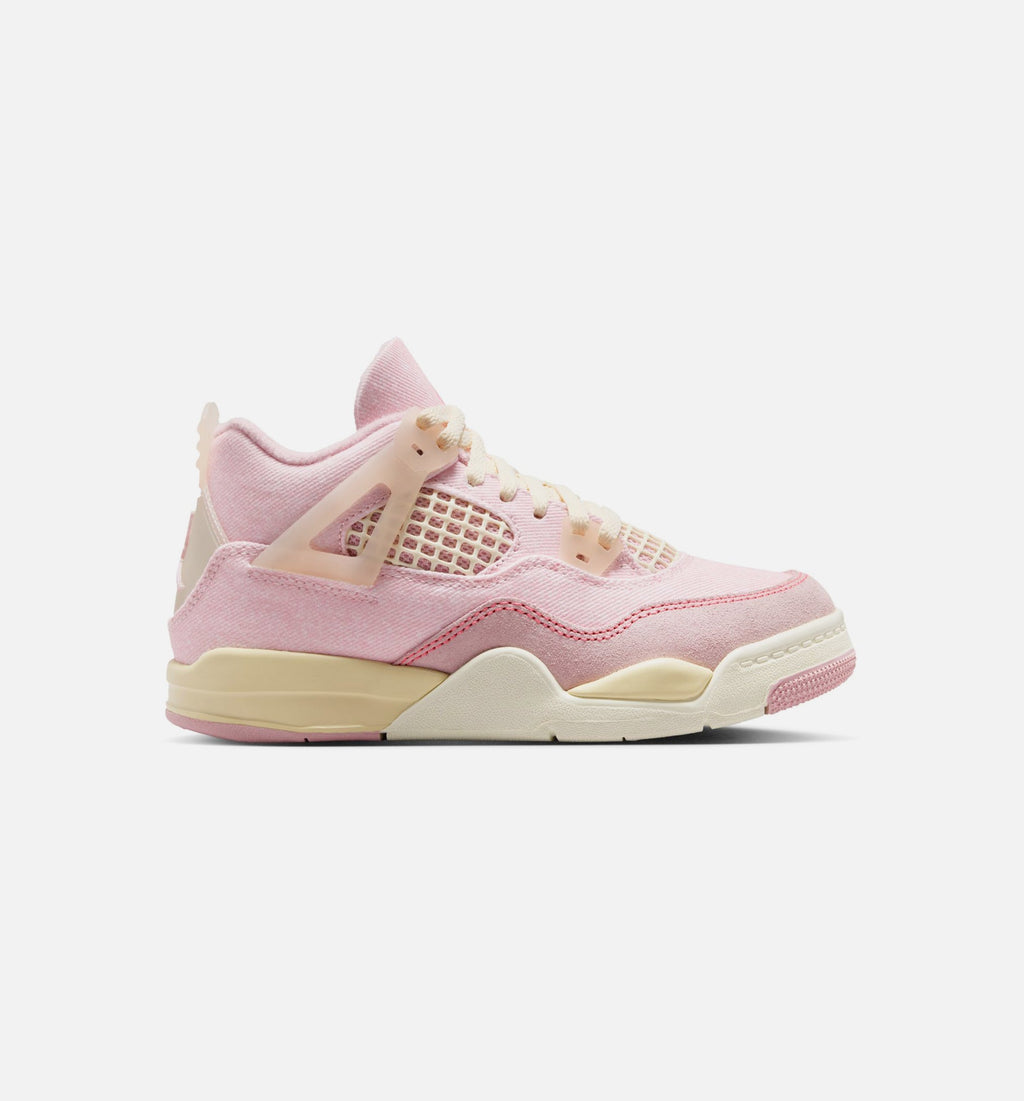 Air Jordan 4 Retro Pink Pearl and Iced Carmine – Preschool Lifestyle Shoe in Pearl Pink/Iced Carmine/Coconut Milk