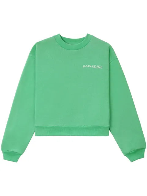 Sporty & Rich Kelly logo-print jumper