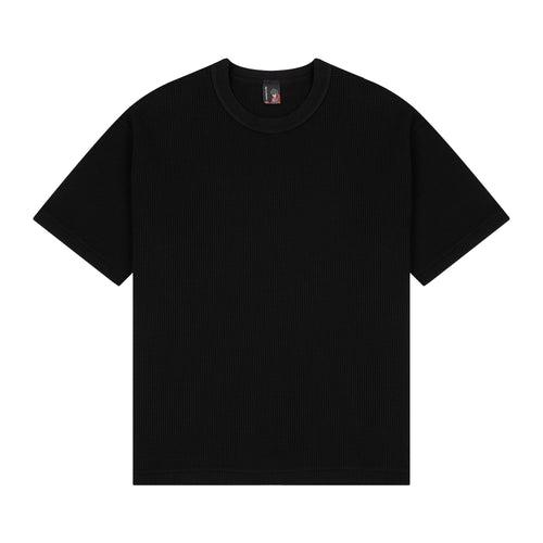 "aziza" waffle T Shirt black
