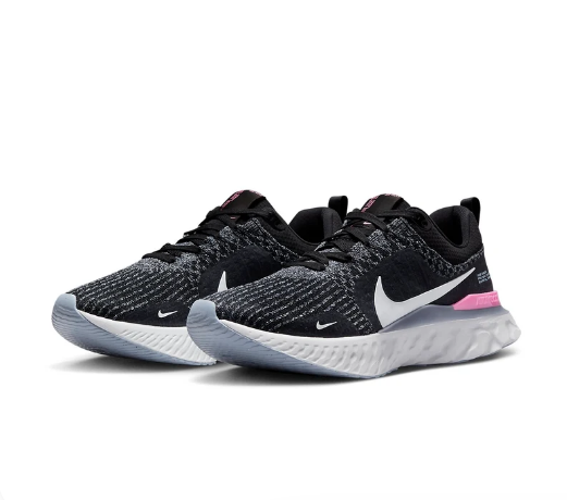 Nike React Infinity Run Flyknit 3 'Black Grey Pink'