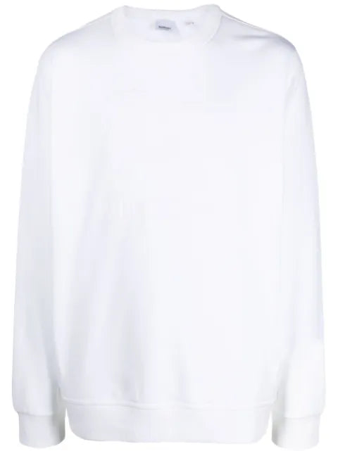 Burberry flocked-logo cotton sweatshirt