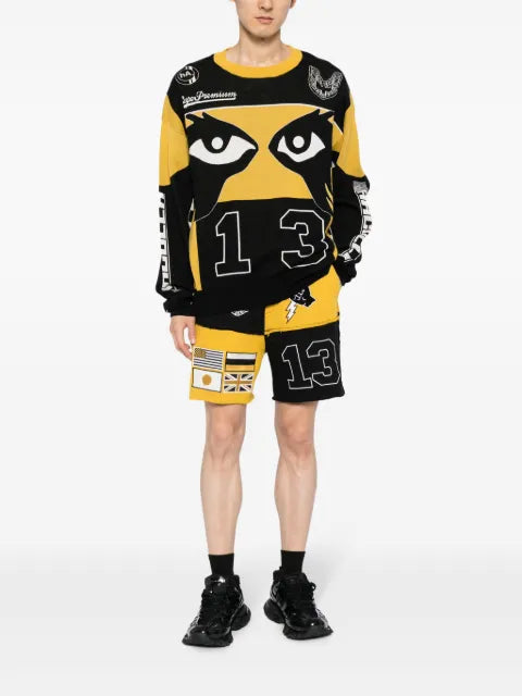 Haculla Super Premium Racer intarsia-knit jumper