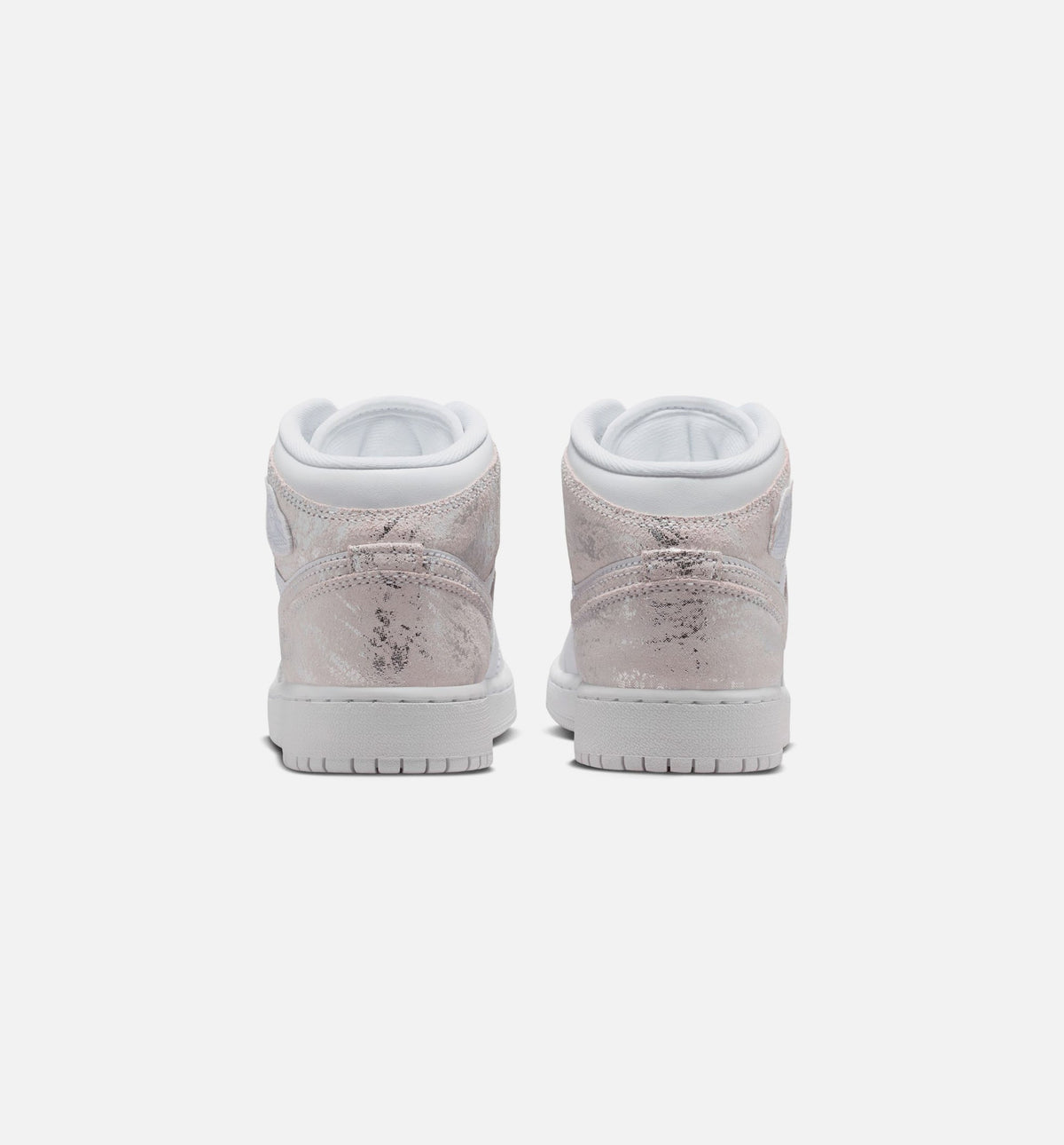 Air Jordan 1 Mid SE GS Sneakers | White/Field Silver