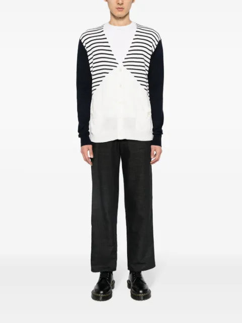 Private Stock The Albert stripe-detail cardigan