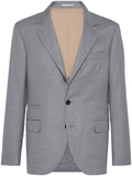 Brunello Cucinelli virgin wool and silk lightweight hopsack blazer