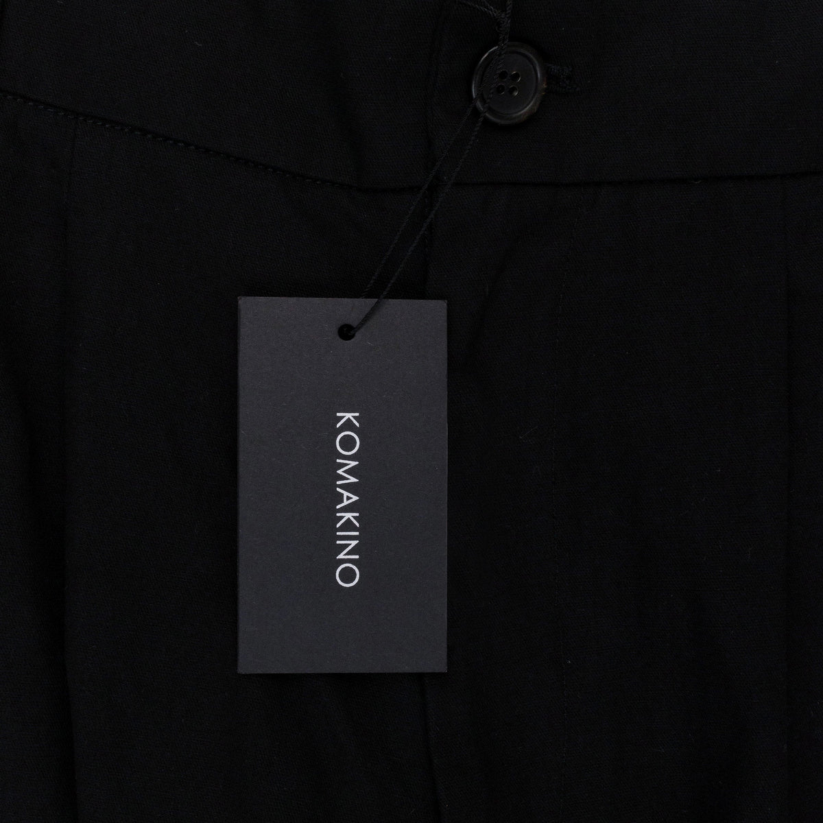 SLICED TAILORED BLACK TROUSER
