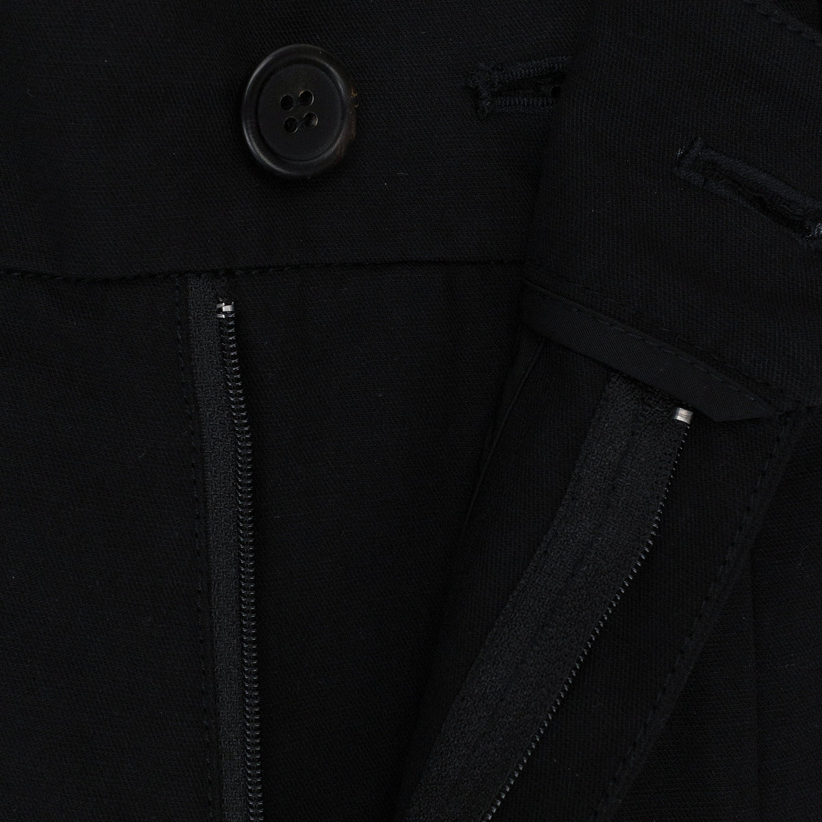 SLICED TAILORED BLACK TROUSER