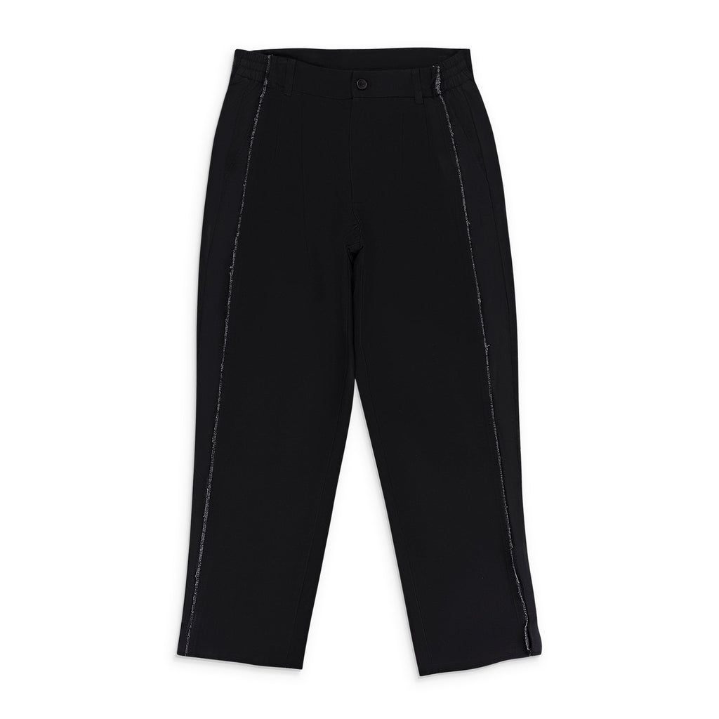 SLICED TAILORED BLACK TROUSER