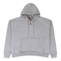 MULTI TAG ZIP GREY HOODIE