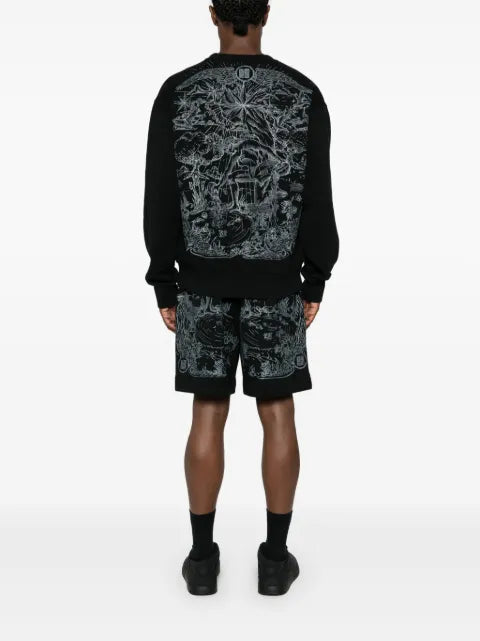 Givenchy sketch-print cotton sweatshirt