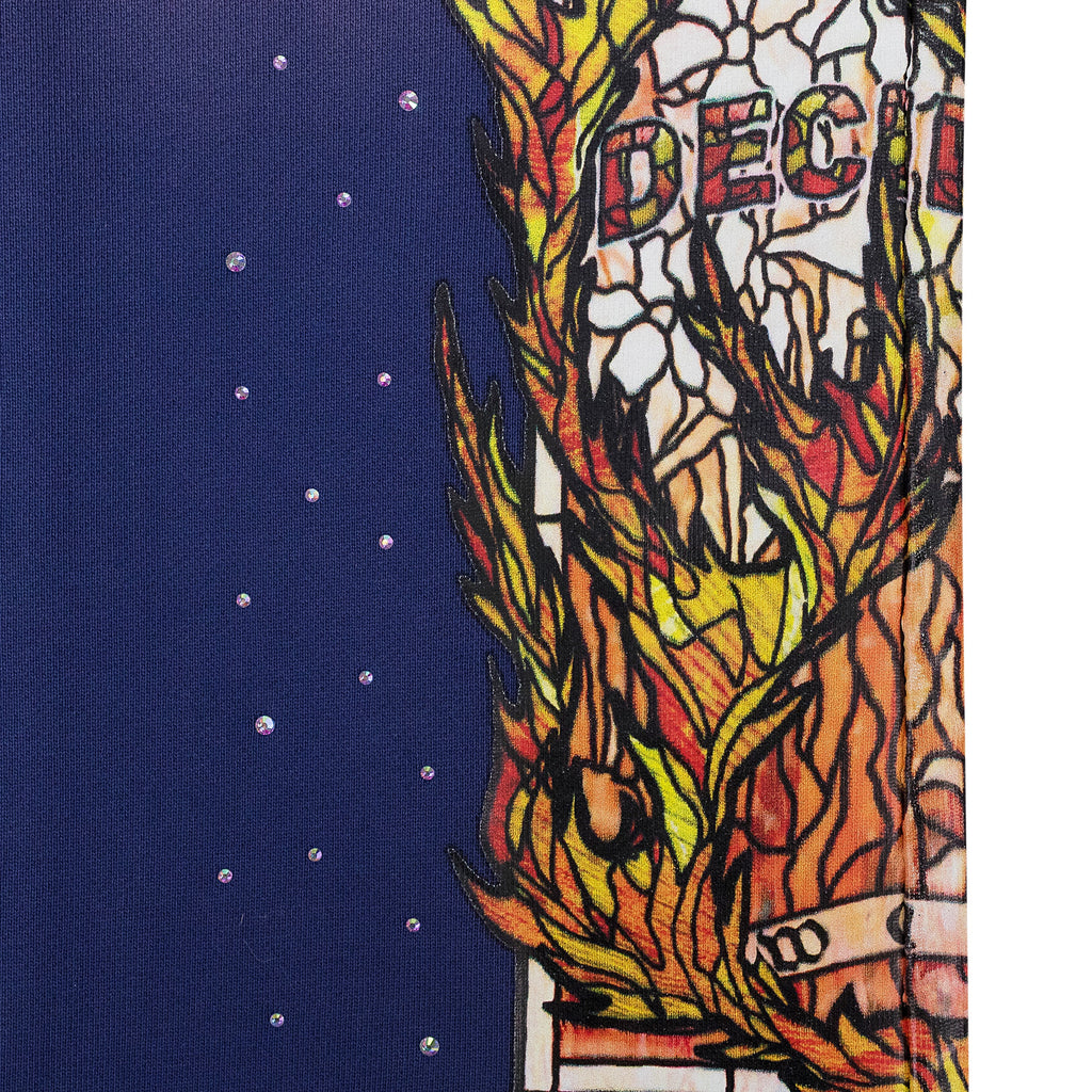 INDIGO FLAME GLASS SWEATPANTS