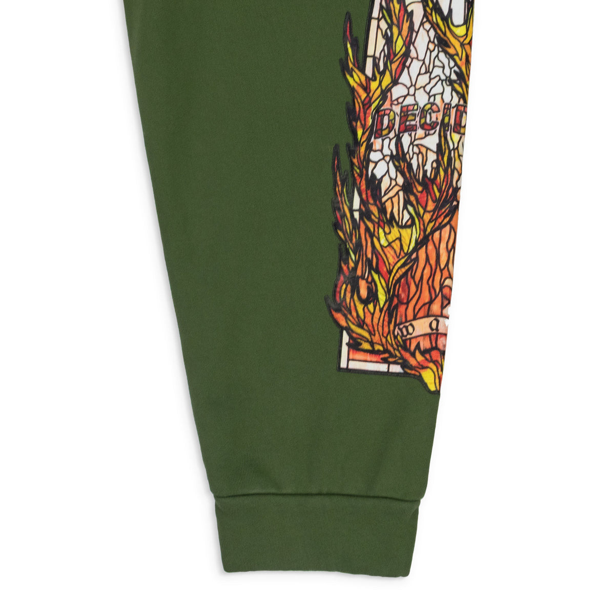 GREEN FLAME GLASS HOODIE