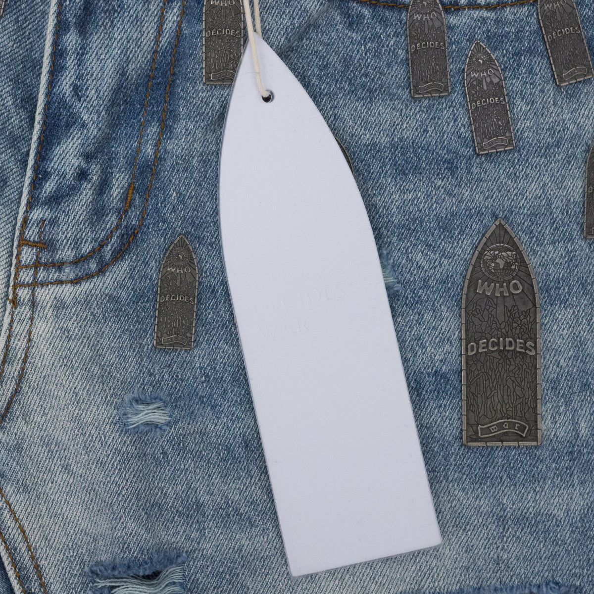 BLUE AMPLIFIED STRAIGHT-FIT JEANS