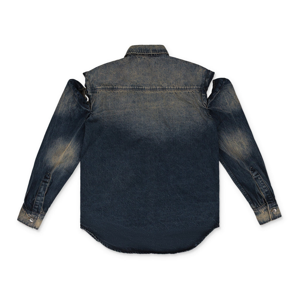 INDIGO GRADIENT BUTTON-DOWN SHIRT