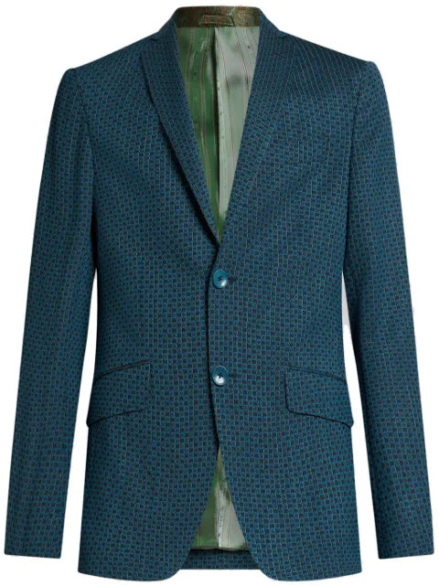 ETRO checked blazer