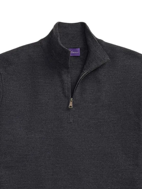 Ralph Lauren Purple Label half-zip wool jumper