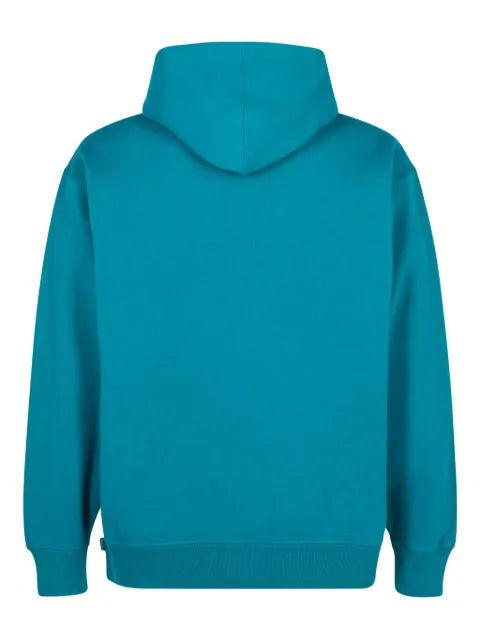 Supreme "SS 22 Dark Teal" chenille-embroidered hoodie