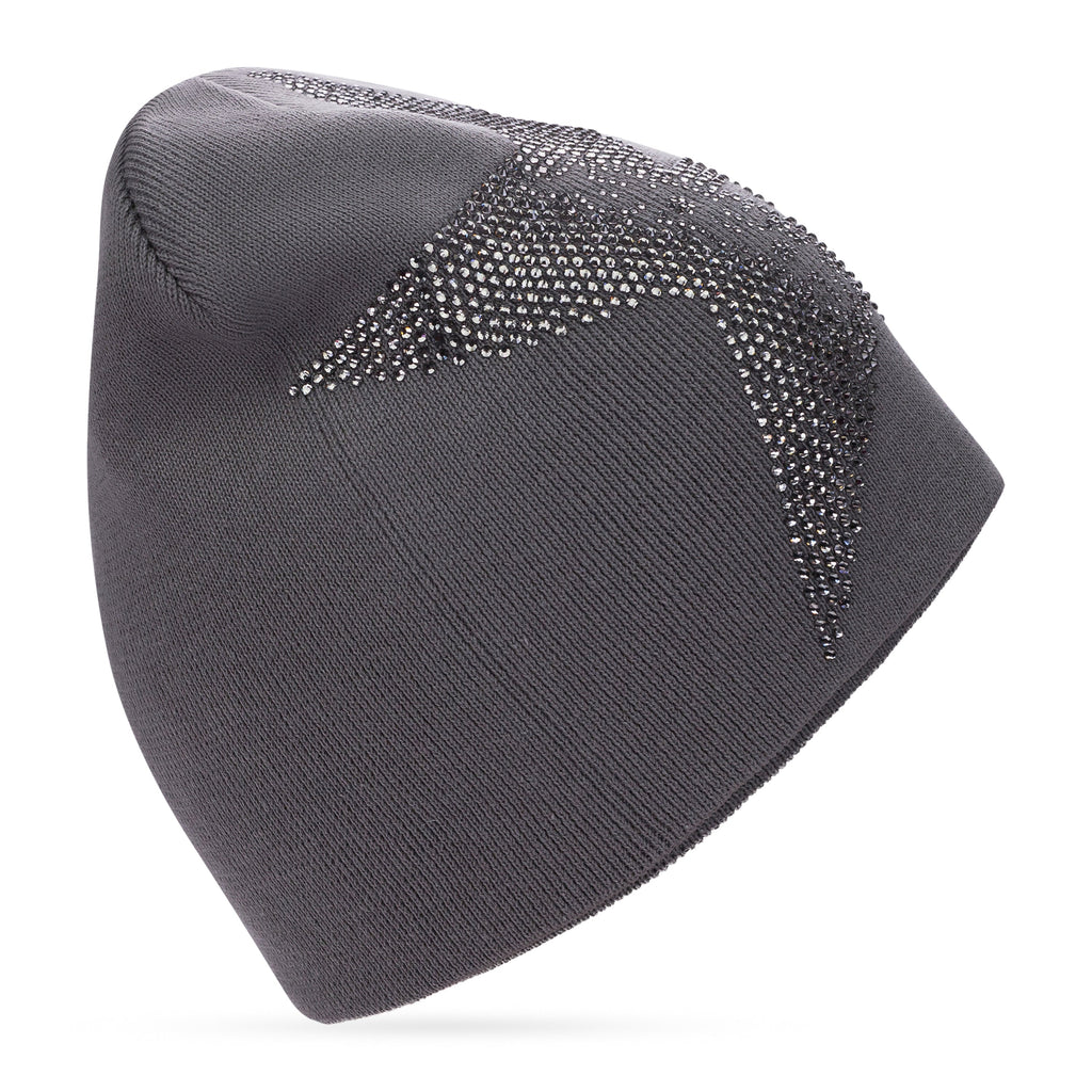 Slate Big 5 Star Rhinestone Skully