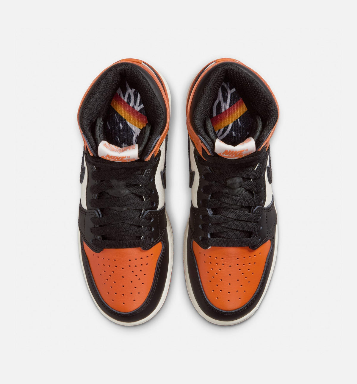 Air Jordan 1 Retro High OG Shattered Backboard GS Sneakers | Black/Black/Sail/Starfish