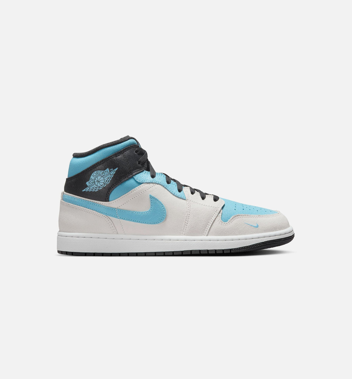 Air Jordan 1 Mid SE - Men's Lifestyle Sneaker (Summit White/Blue Chill/Black)