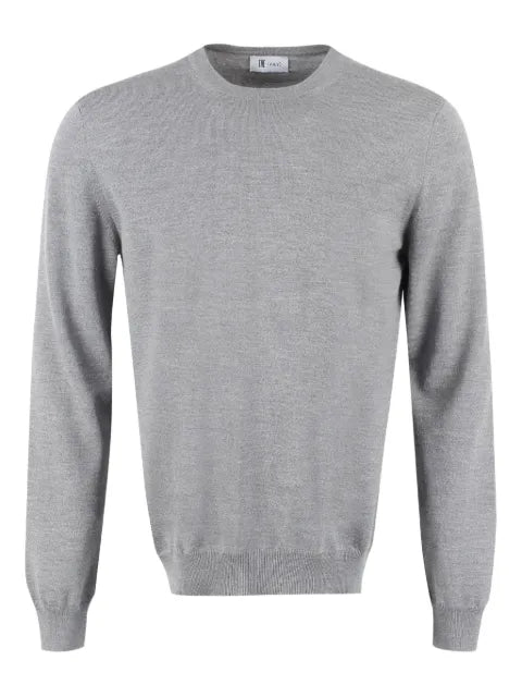 THE (Alphabet) crew-neck wool sweater