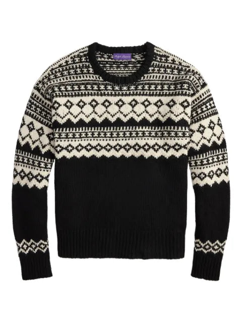 Ralph Lauren Purple Label fairisle cashmere sweater