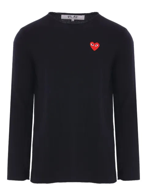 Comme Des Garçons Play heart-logo wool sweater