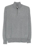 Canali zip-neck wool sweater
