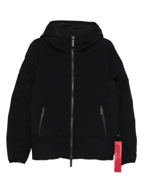AFTER LABEL hooded zip-front jacket