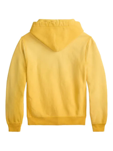 Ralph Lauren RRL drawstring ribbed fleece hoodie