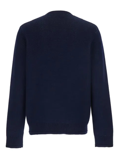 Givenchy sweater in cotton knit with Givenchy Paris embroidery