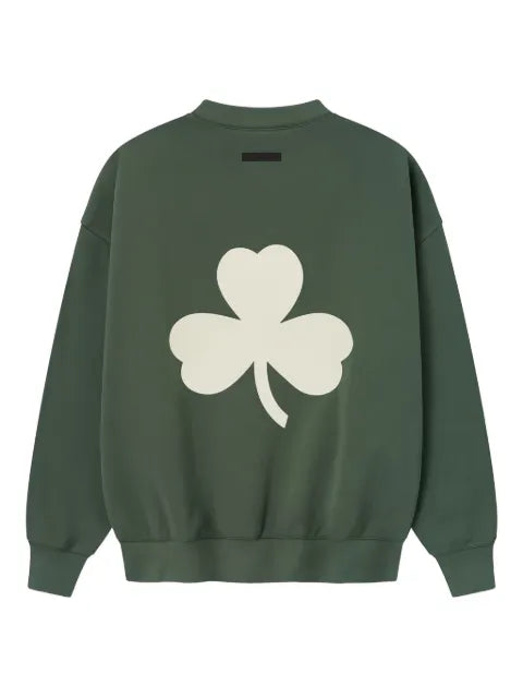 FEAR OF GOD ESSENTIALS shamrock graphic crew neck