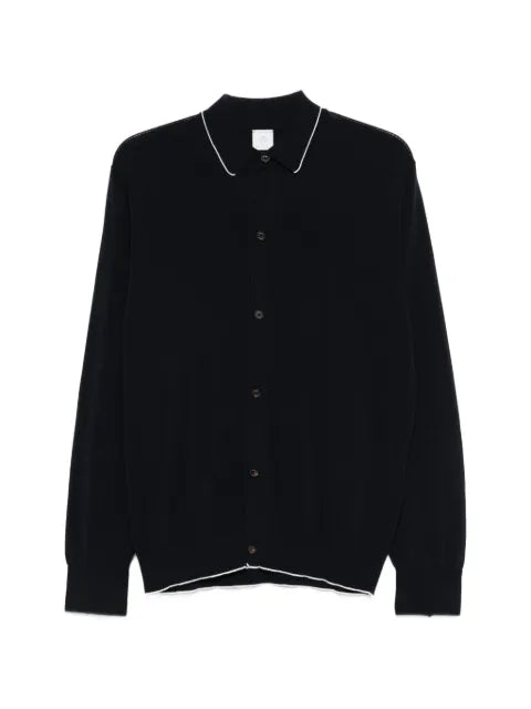 Eleventy contrasting-trim cardigan