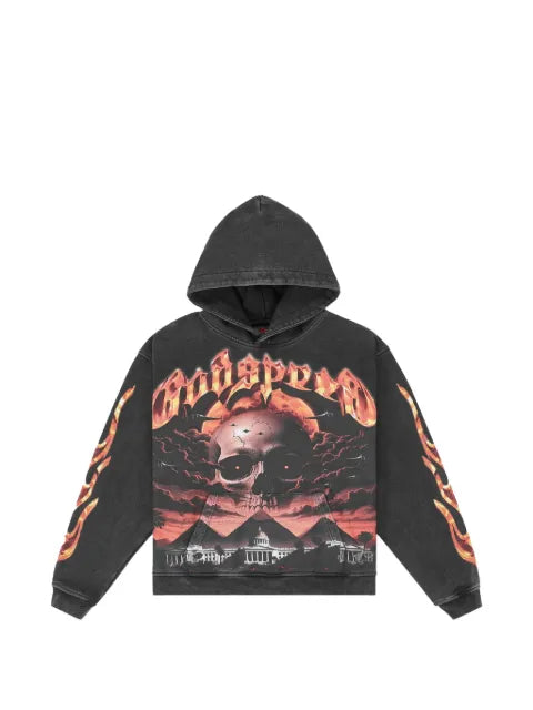 GODSPEED Echoes of Empires graphic-print hoodie