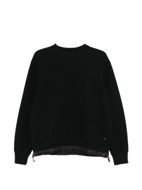 sacai drawstring hem sweatshirt