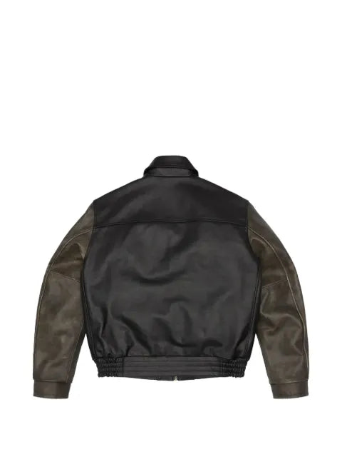 Denim Tears colour-block leather jacket