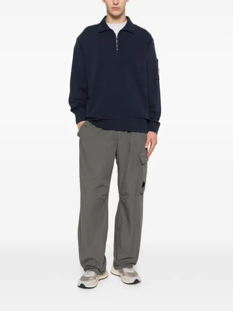 C.P. Company malfilè fleece Lens half zip sweatshirt