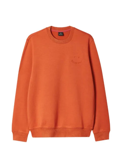 PS Paul Smith embossed 'Happy' crew neck sweater