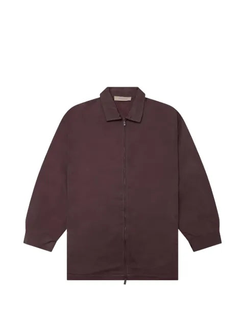 FEAR OF GOD ESSENTIALS zipped shirt jacket