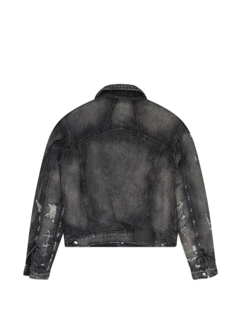 RHUDE ripped-detail denim jacket