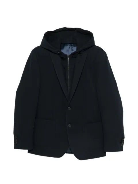 Karl Lagerfeld hooded single-breasted jacket